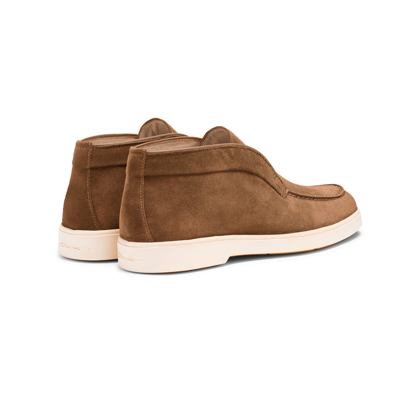Women's light brown suede desert boot - 3