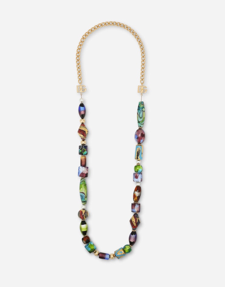 Sautoir necklace with murrine - 1