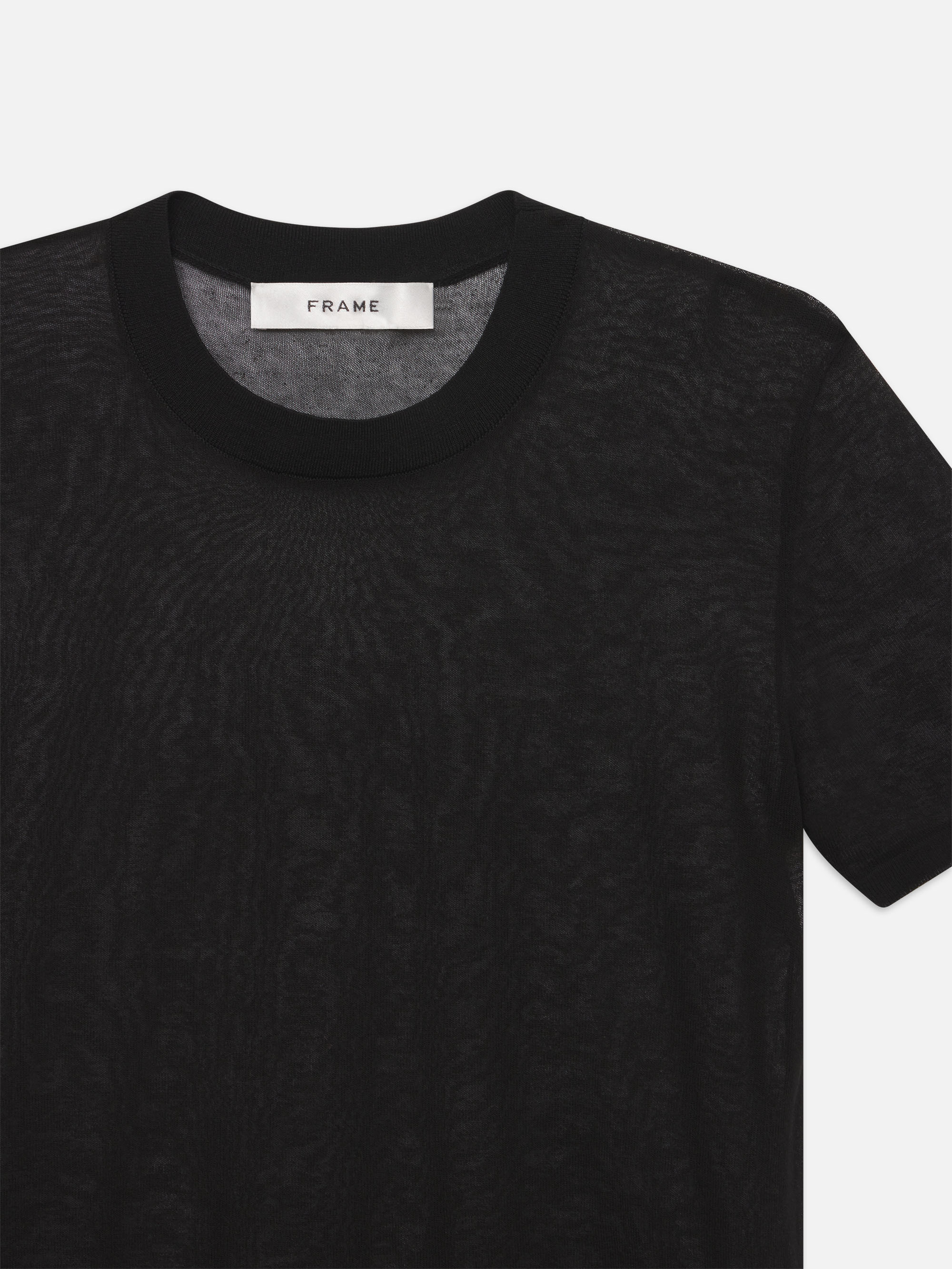 Luxe Baby Tee in Black - 4
