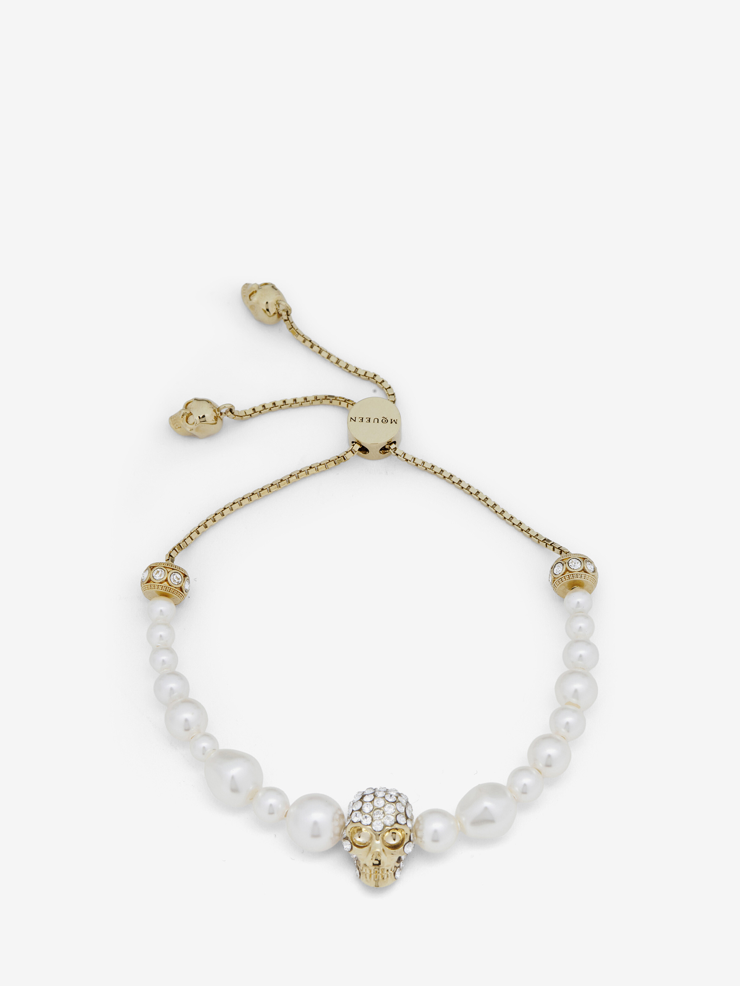 Skull And Pearl Friendship Bracelet - 4