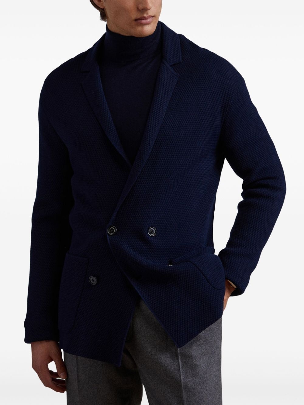 double-breasted cardigan - 4