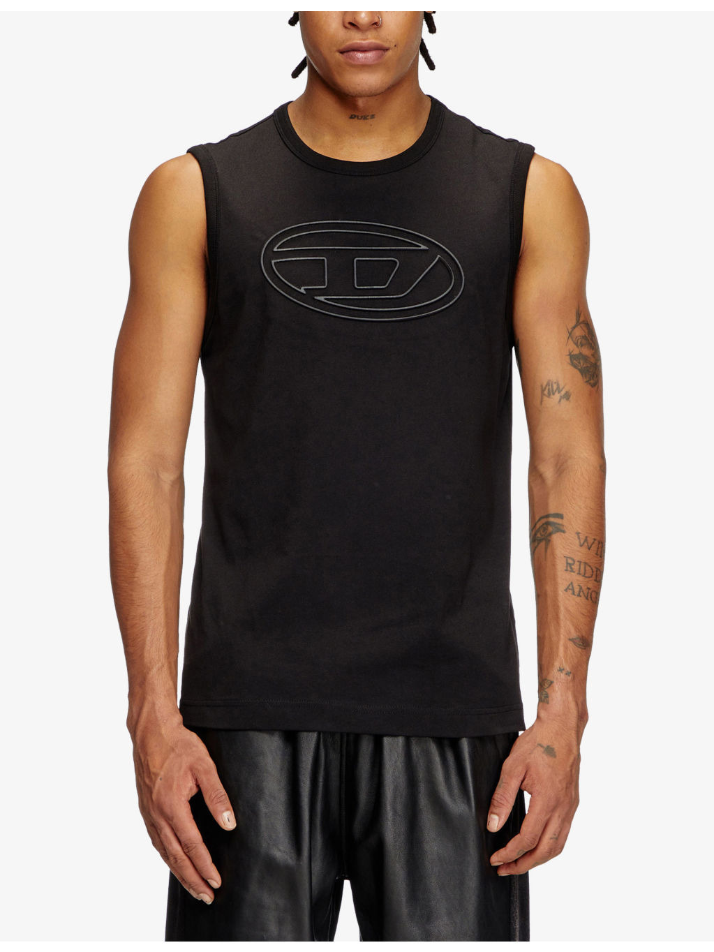 T-Bisco-Bigoval Brand-Embossed Cotton Top - 3