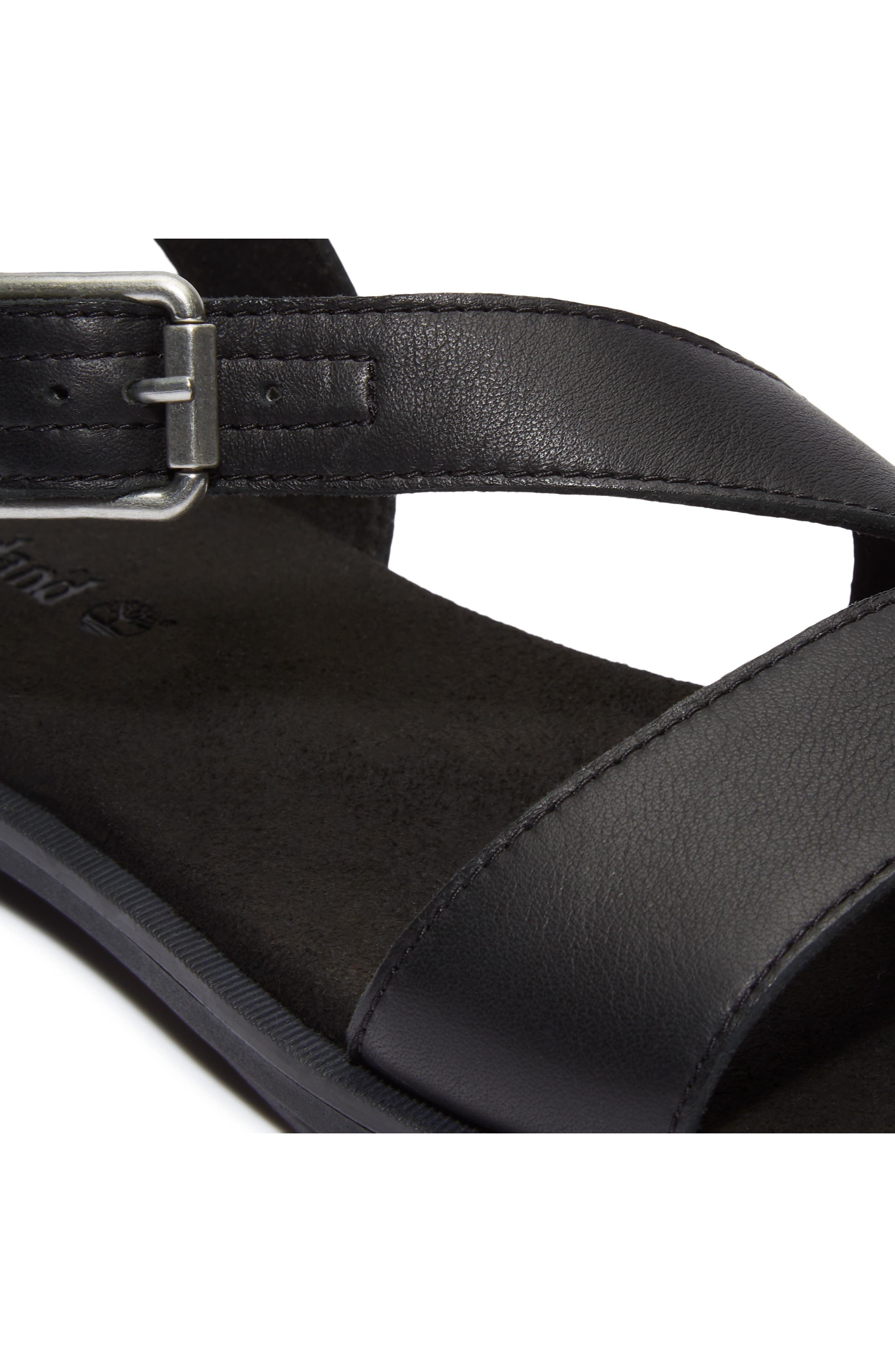 Timberland Calista Bay Sandal in Black Full Grain at Nordstrom - 6
