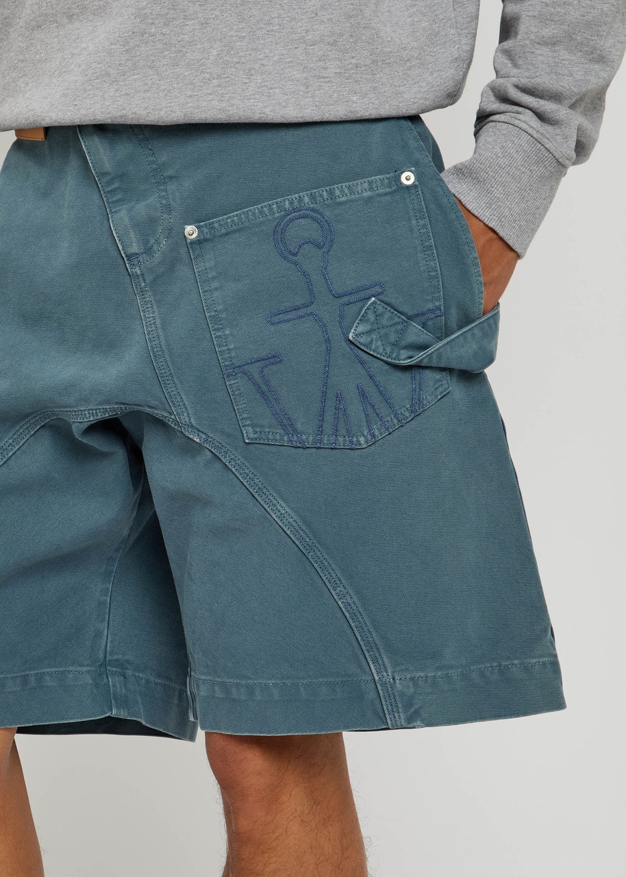 JW Anderson Twisted Workwear Canvas Shorts - 5