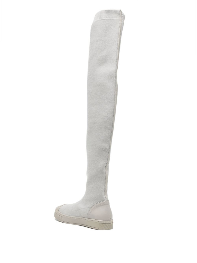 thigh-high canvas boots 3