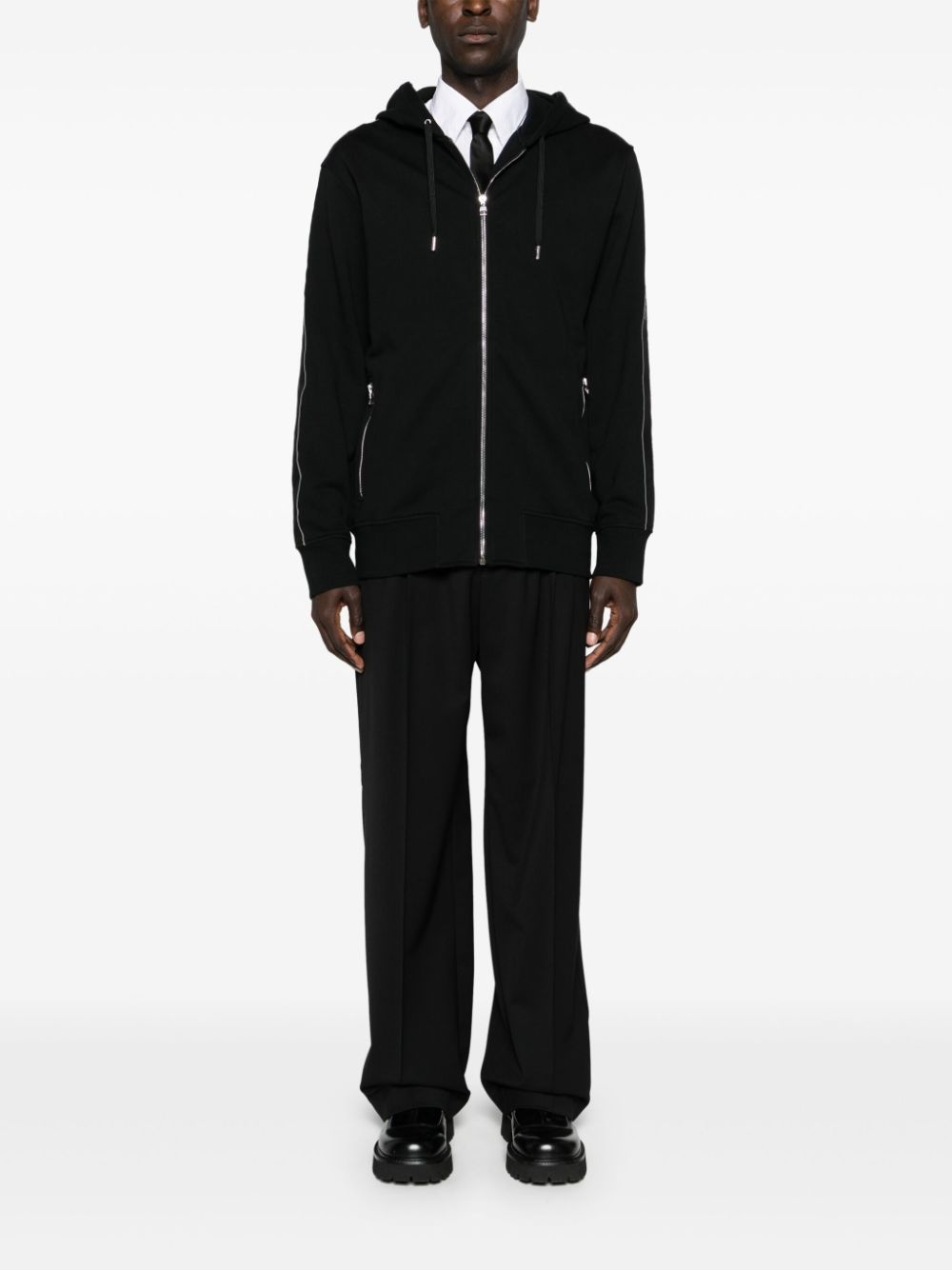 LOGO-TRIMMED COTTON HOODIE - 2