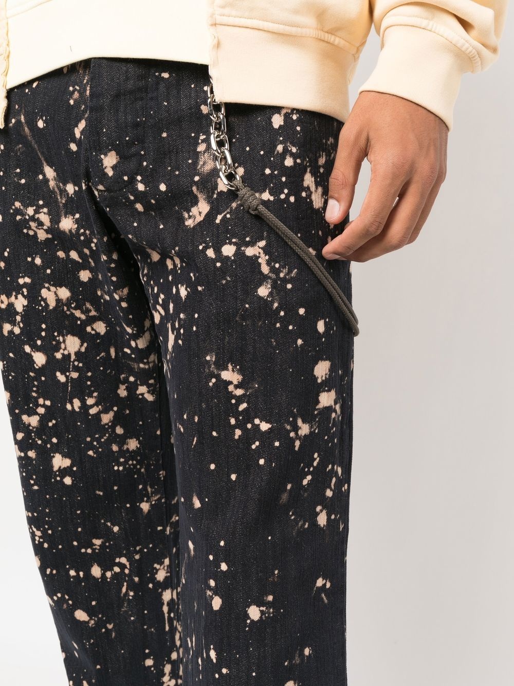 paint-splatter print trousers - 5