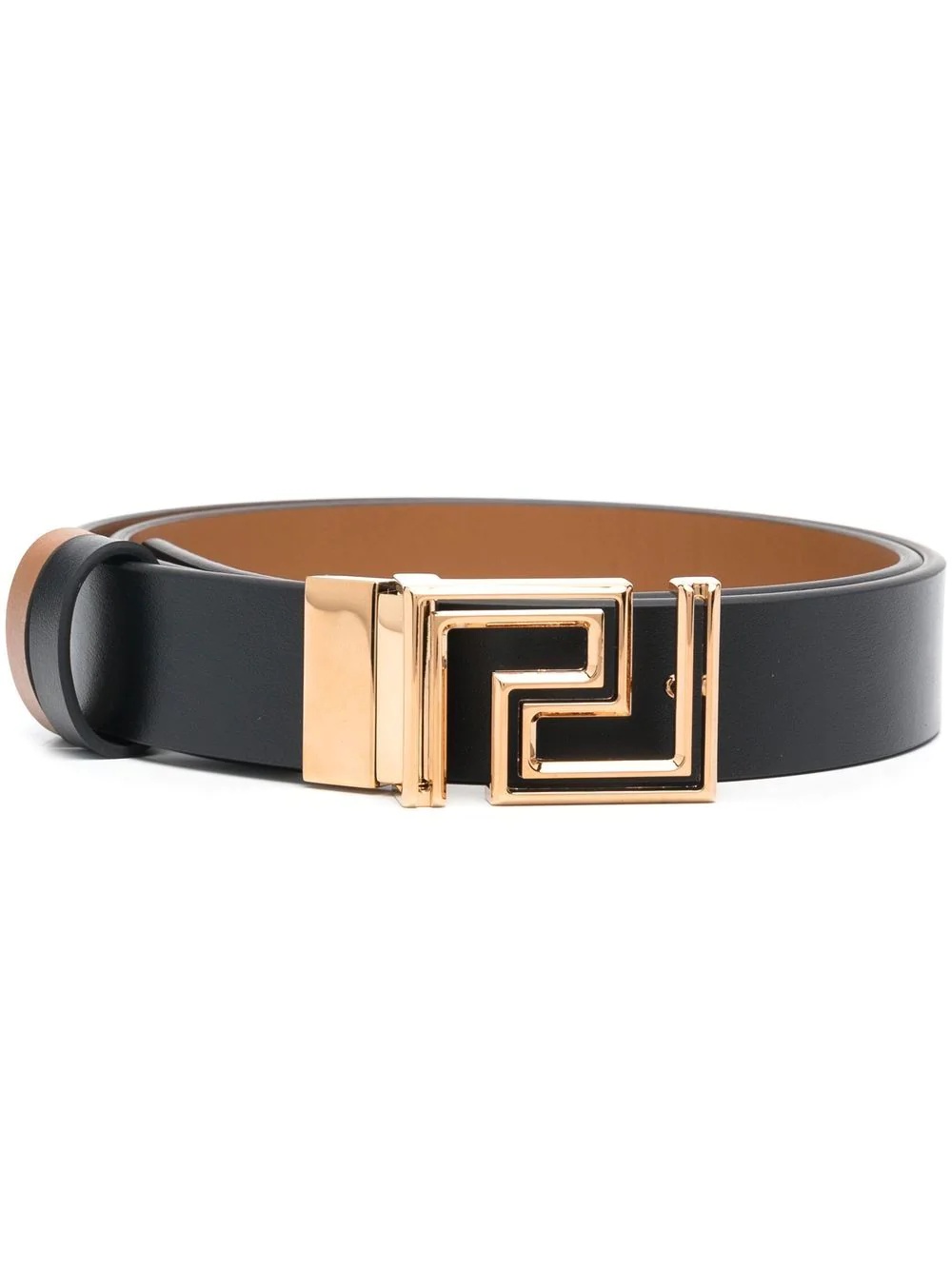 Greca reversible leather belt - 1