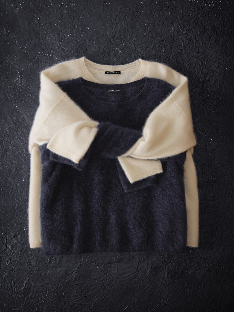 Cashmere Fluff Crew Neck Top 7