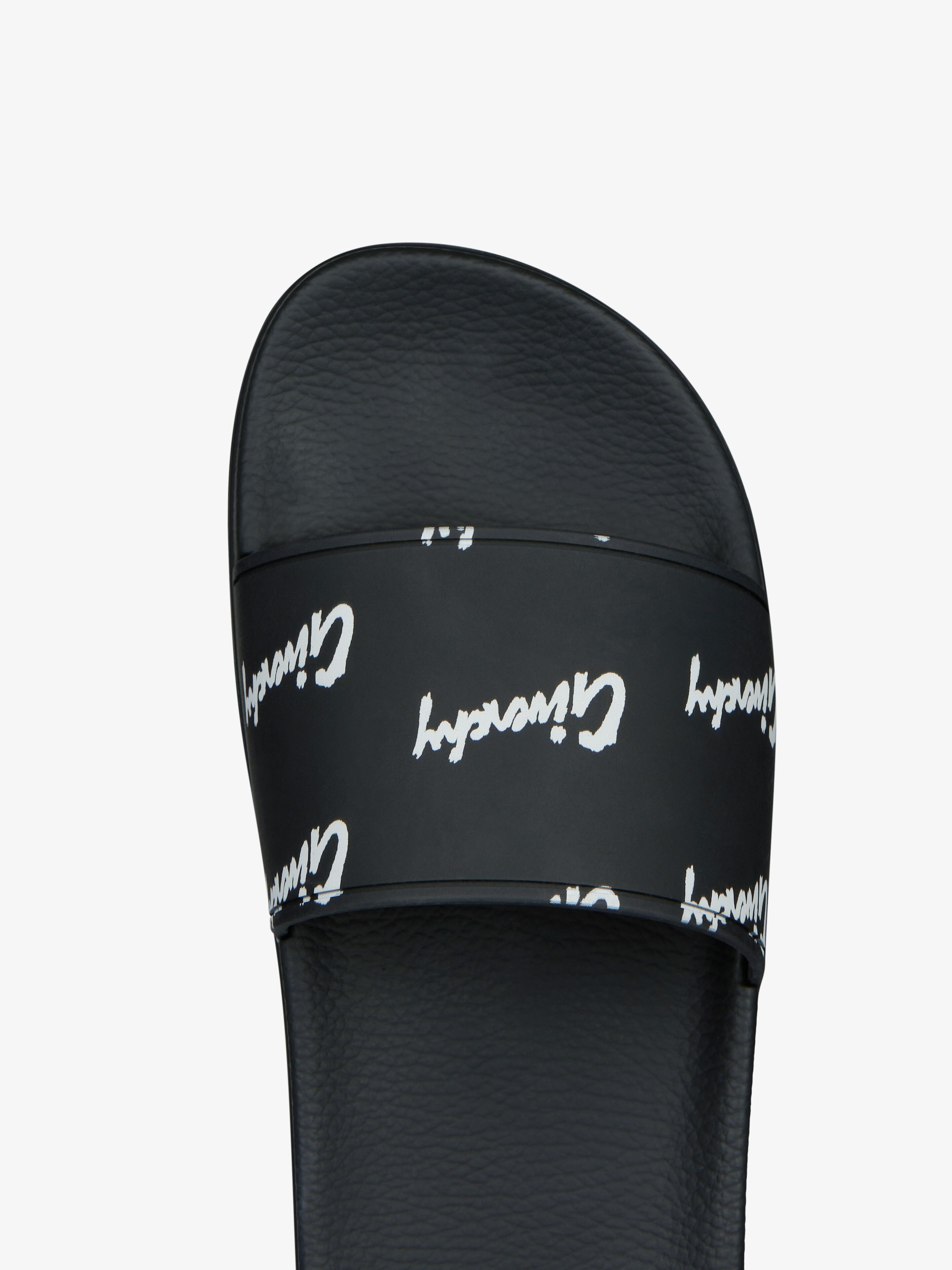 GIVENCHY ALL-OVER PRINT FLAT SANDALS IN TRANSPARENT RUBBER - 6