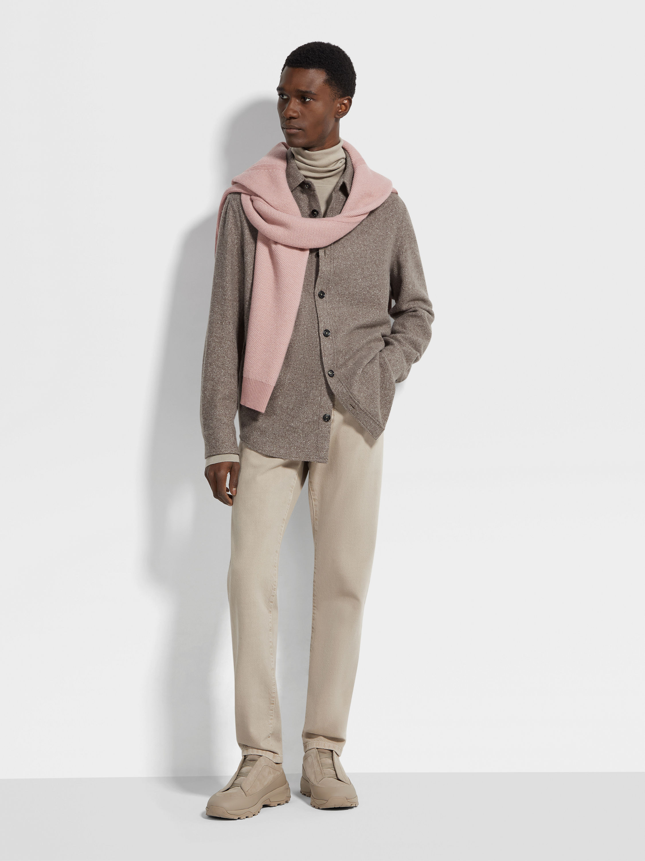 CASHMERE AND SILK OVERSHIRT - 2