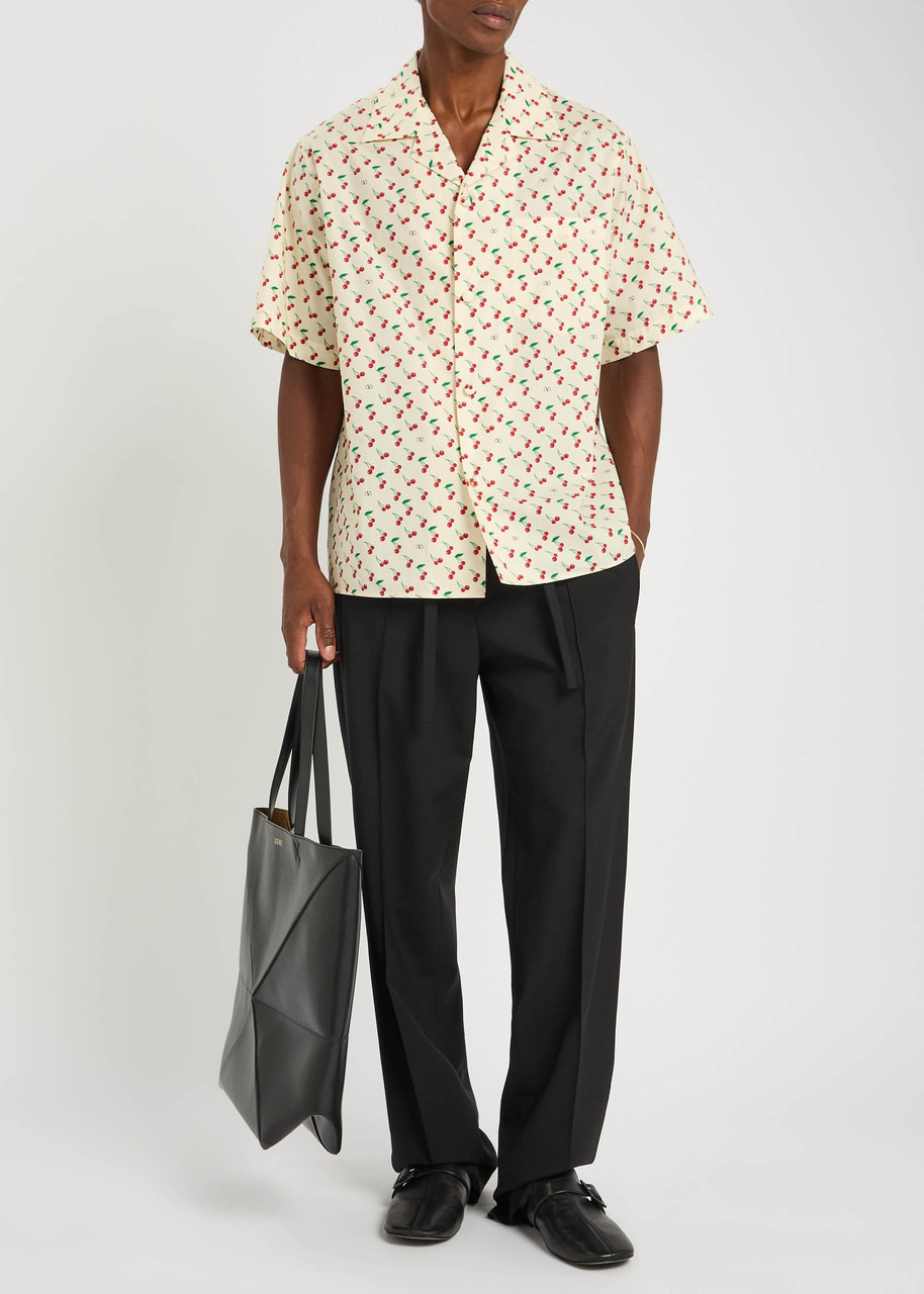Valentino Garavani Cherryfic Printed Cotton-poplin Shirt - 4