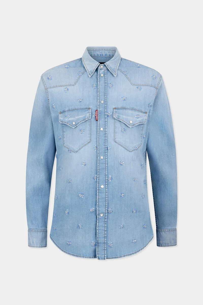 SUPER LIGHT WASH CANADIAN WESTERN SHIRT - 1