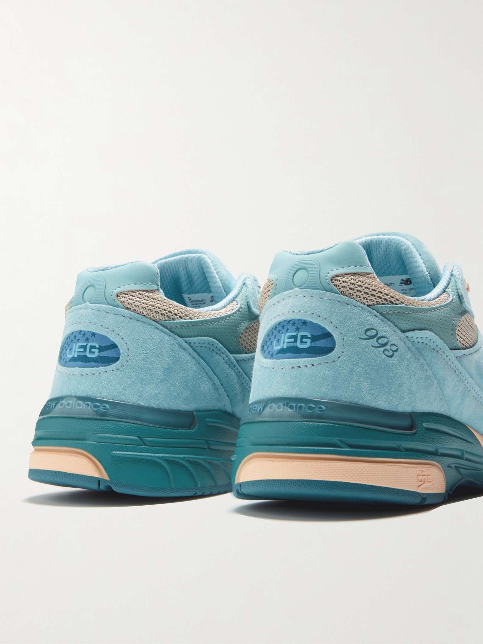 + Joe Freshgoods 993 Suede and Mesh Sneakers - 3