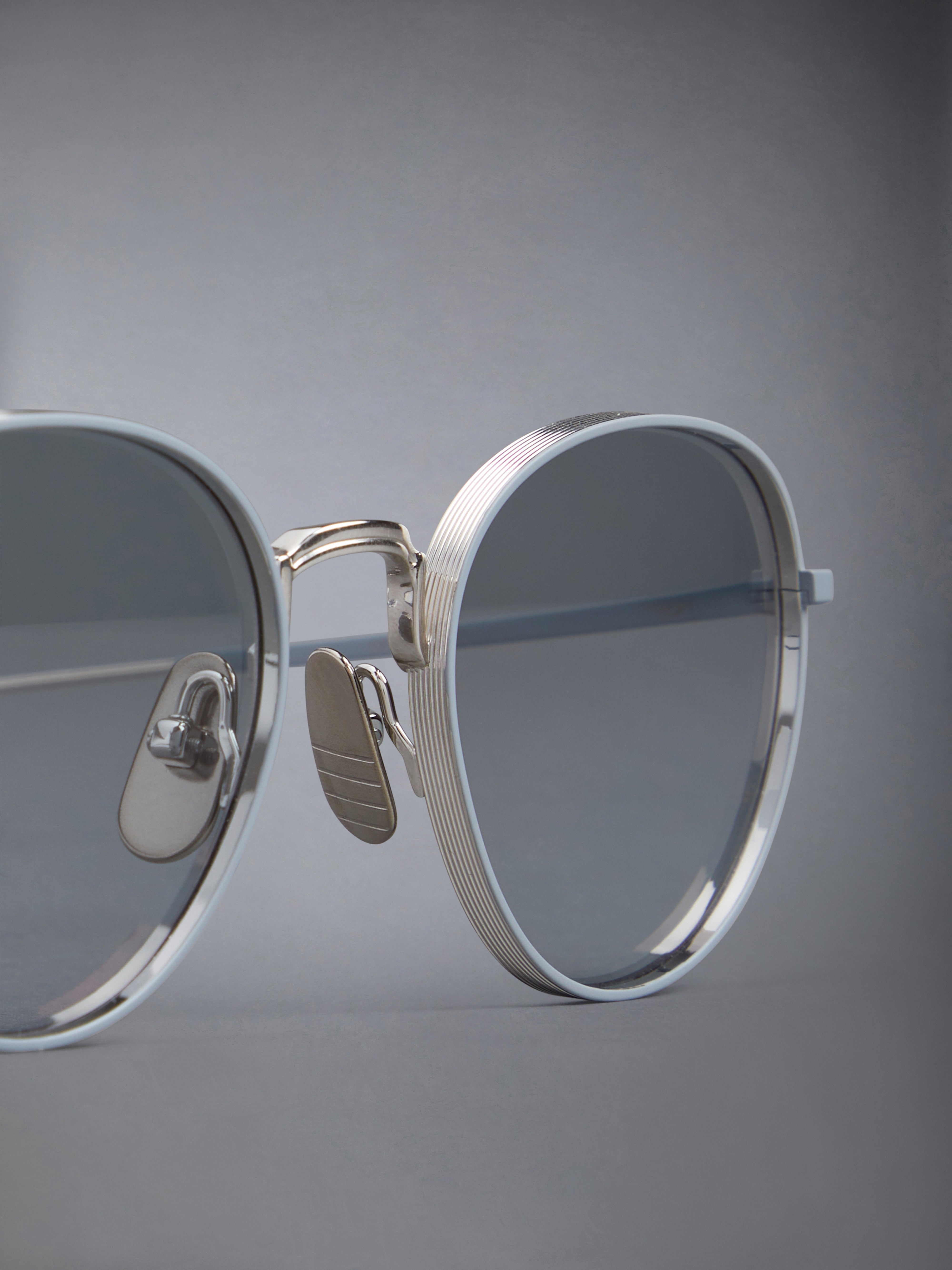 Titanium Round Sunglasses - 5