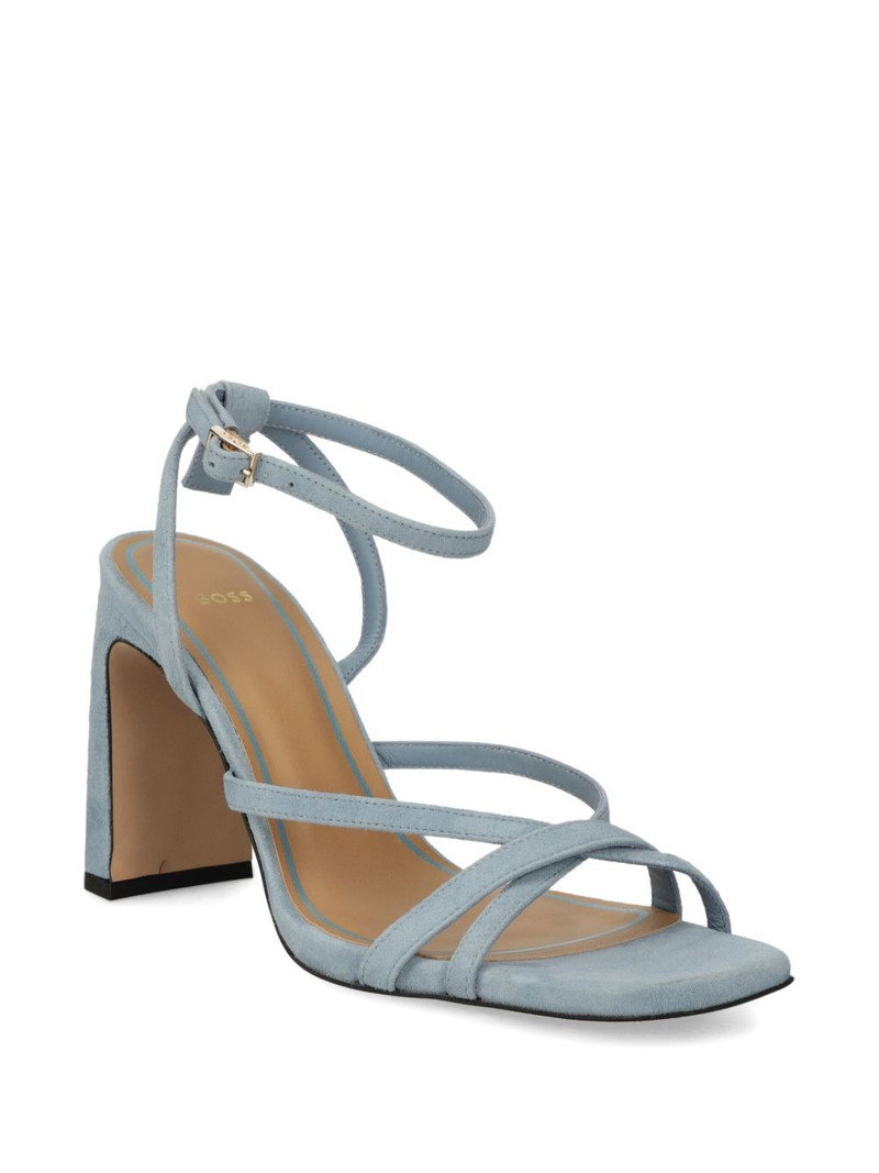 BOSS 100mm Rose crossover-strap sandals outlook