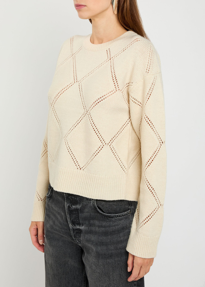 Vince Vince Textured Argyl Wool Jumper outlook