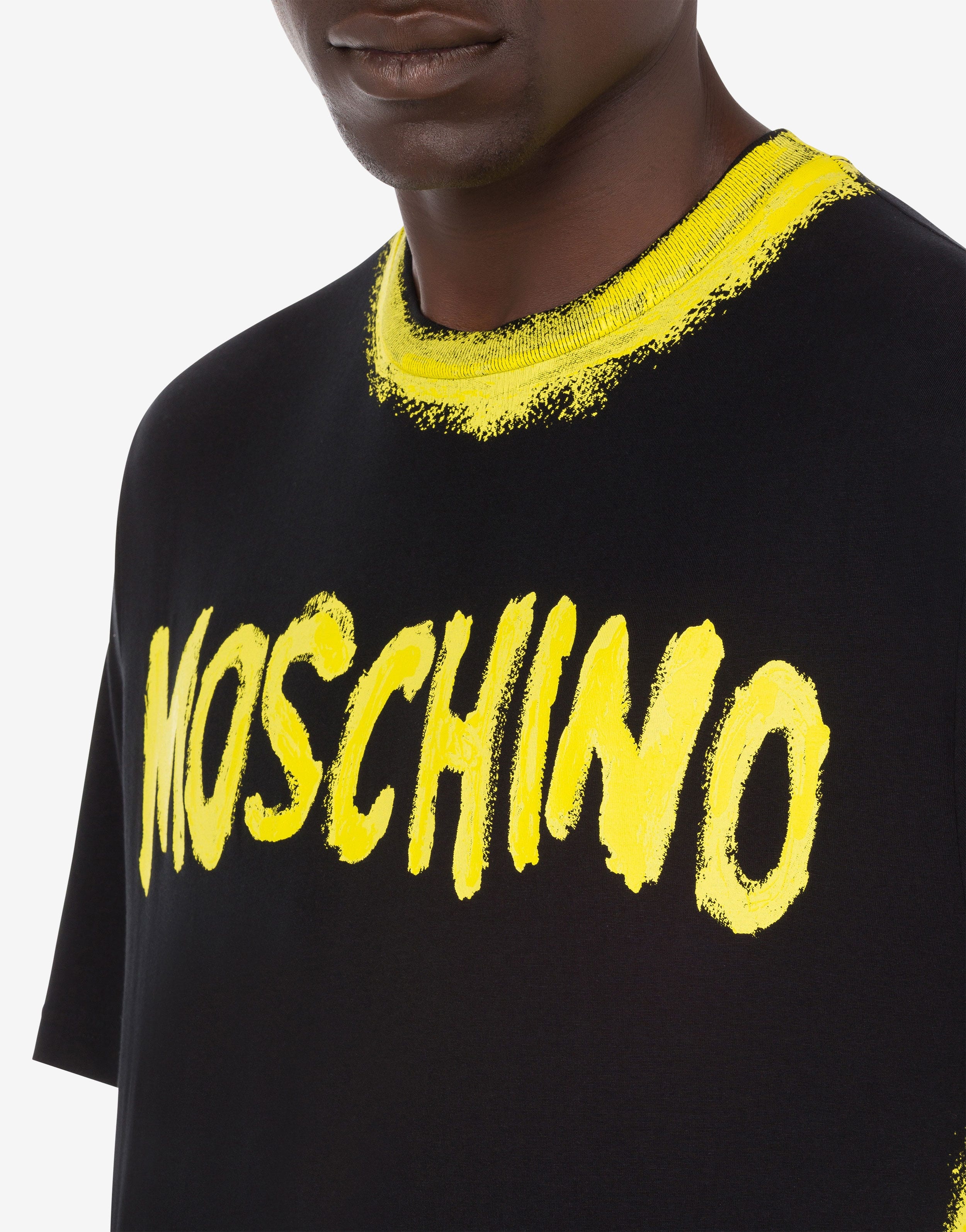 MOSCHINO PAINT ORGANIC JERSEY T-SHIRT - 4