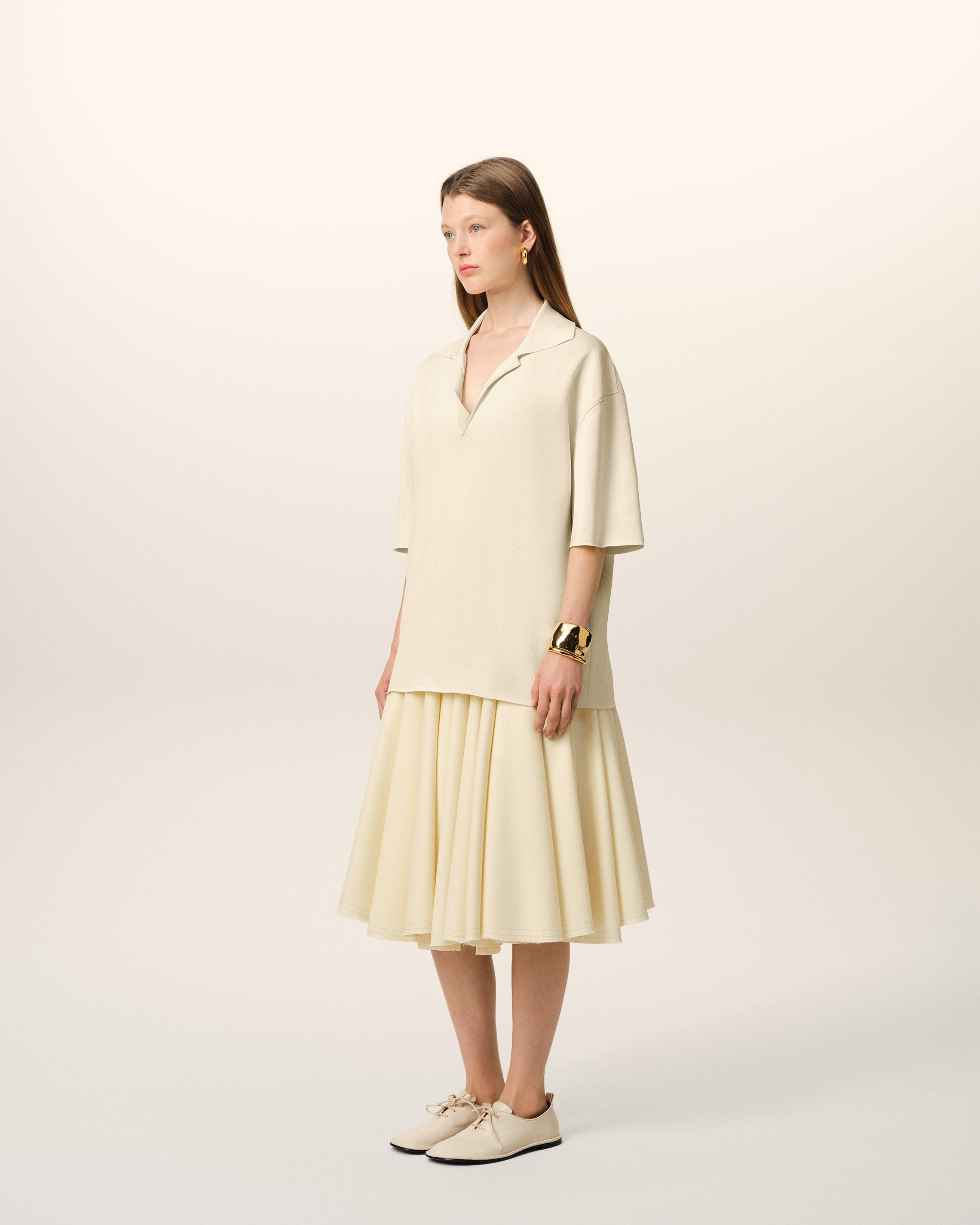 BEIGE SHORT SLEEVE POLO - 6