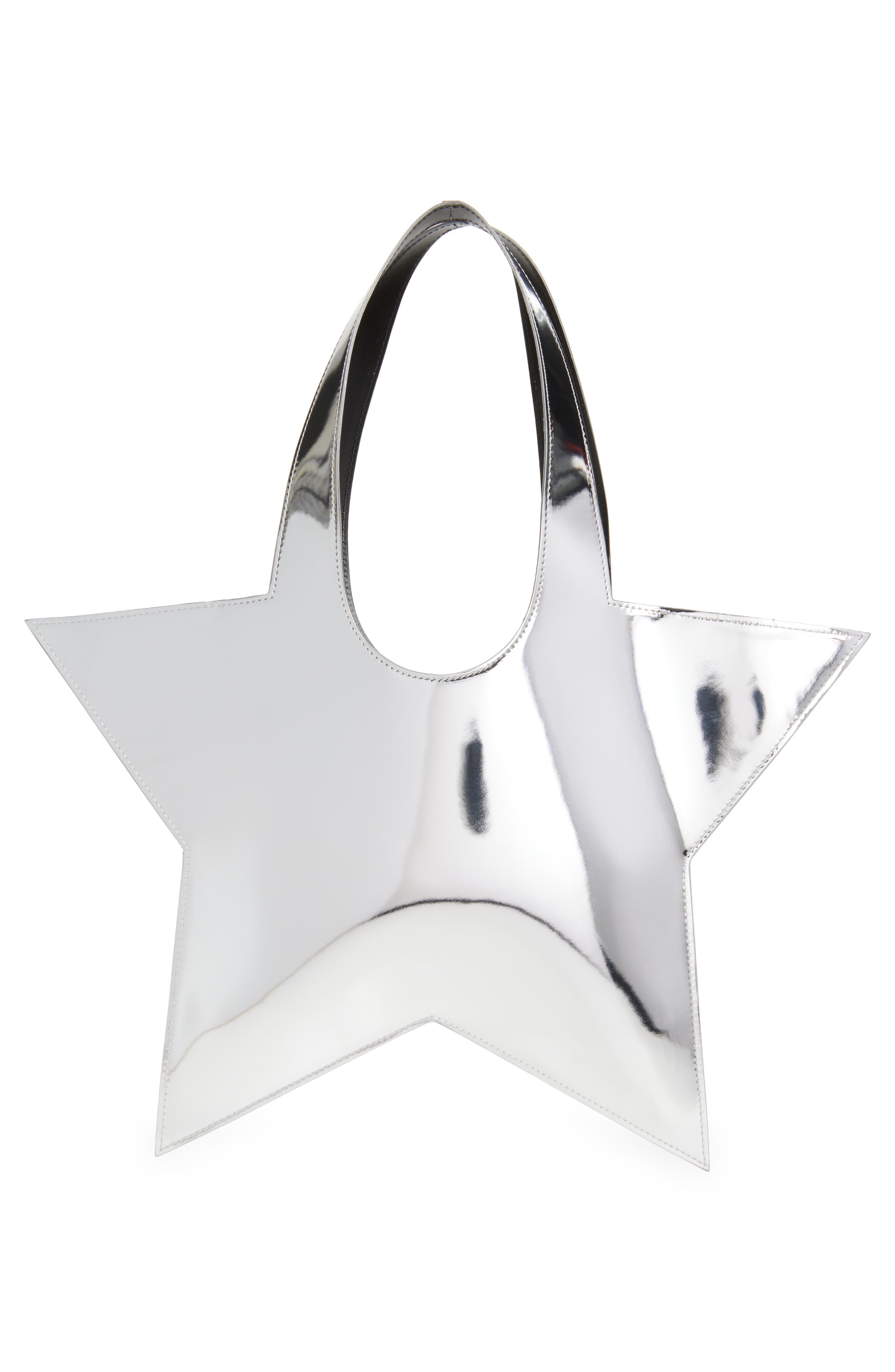 Coperni Mini Star Mirror Metallic Tote in Silver at Nordstrom - 2
