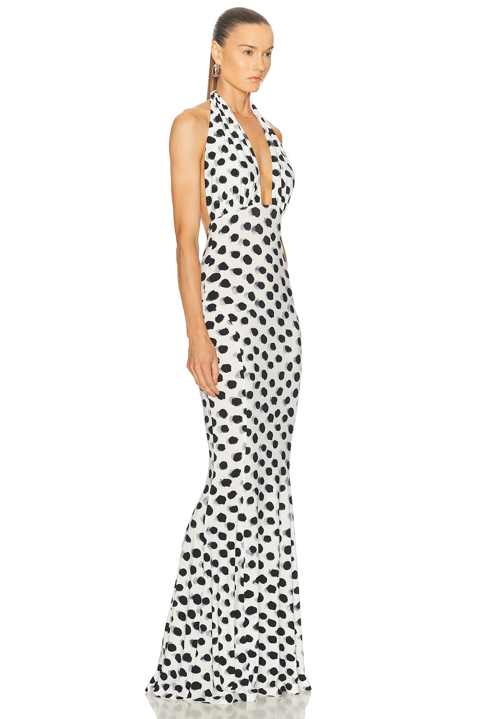 Cross Halter Fishtail Gown - 2