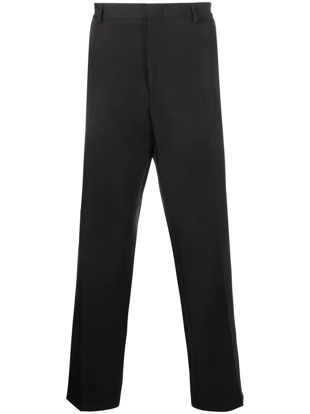 pressed-crease elasticated-wait trousers - 1