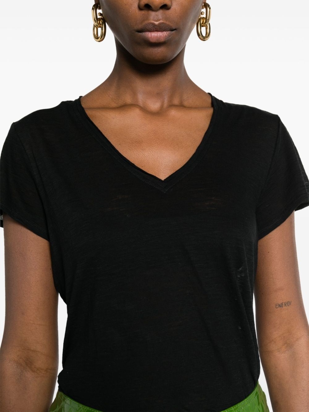 semi-sheer mÃ©lange T-shirt - 5