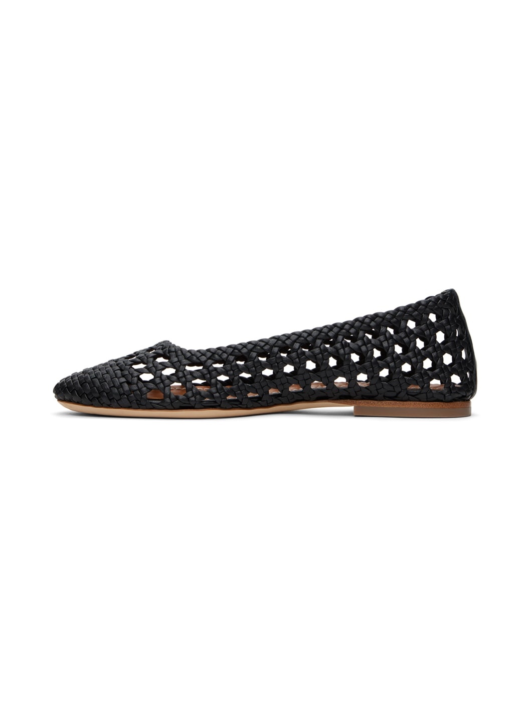 Black Nell Crochet Ballerina Flats - 3