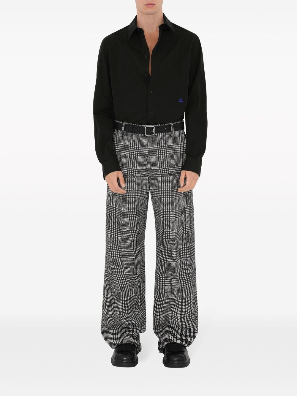 EKD-embroidered cotton shirt - 2