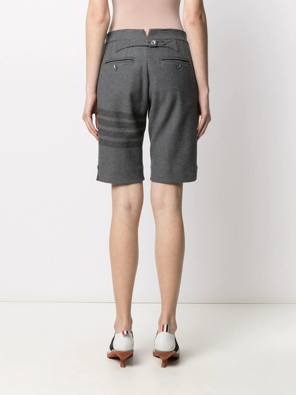 4-Bar stripe twill shorts - 4