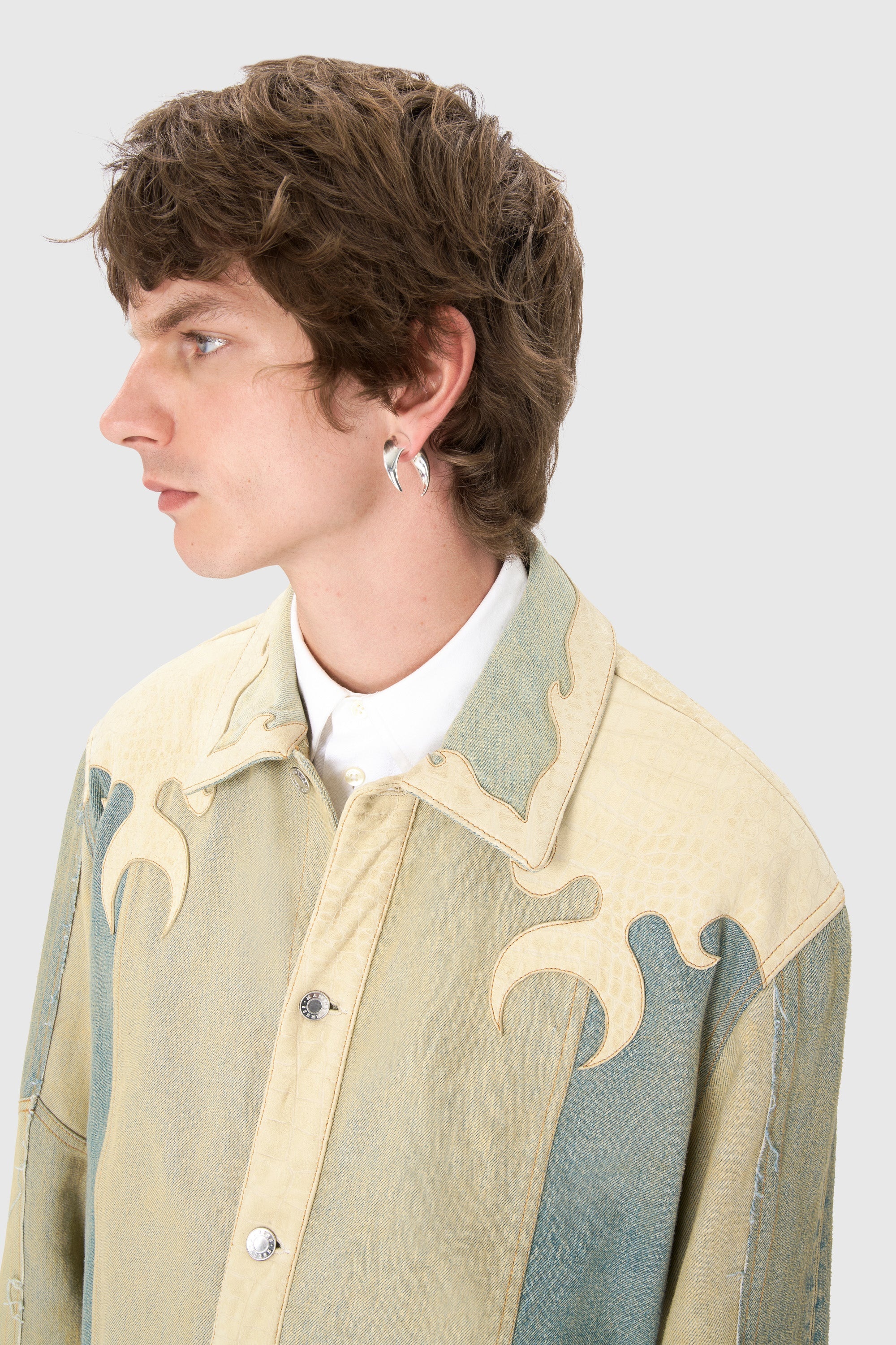 Regenerated Denim Workwear Jacket - 3