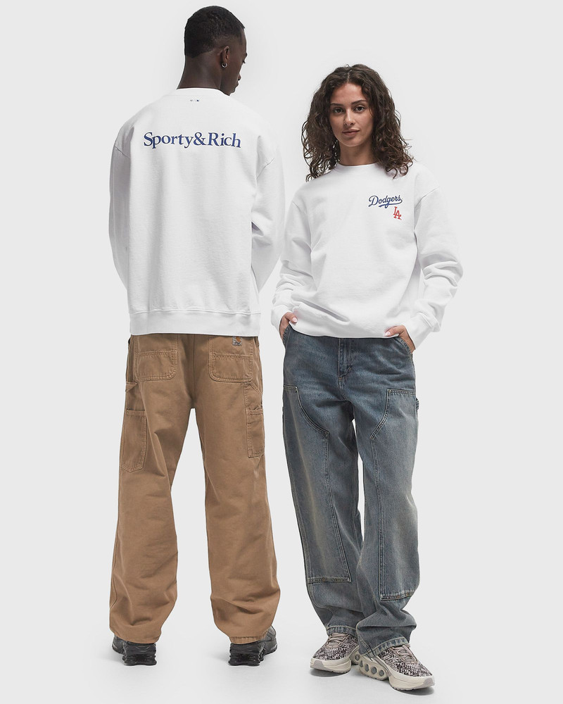 Sporty & Rich Dodgers Serif Crewneck outlook