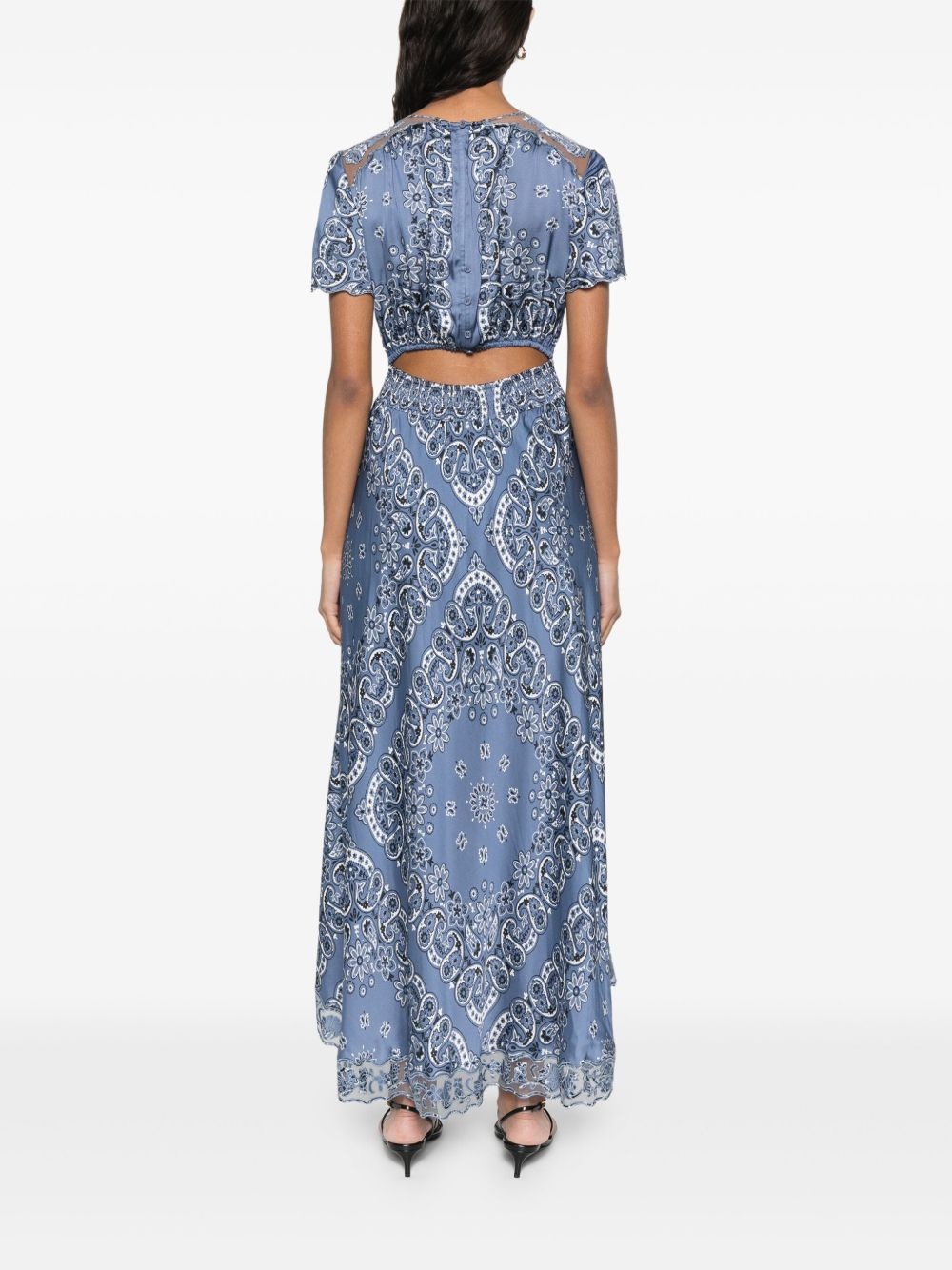 floral-print midi dress - 4
