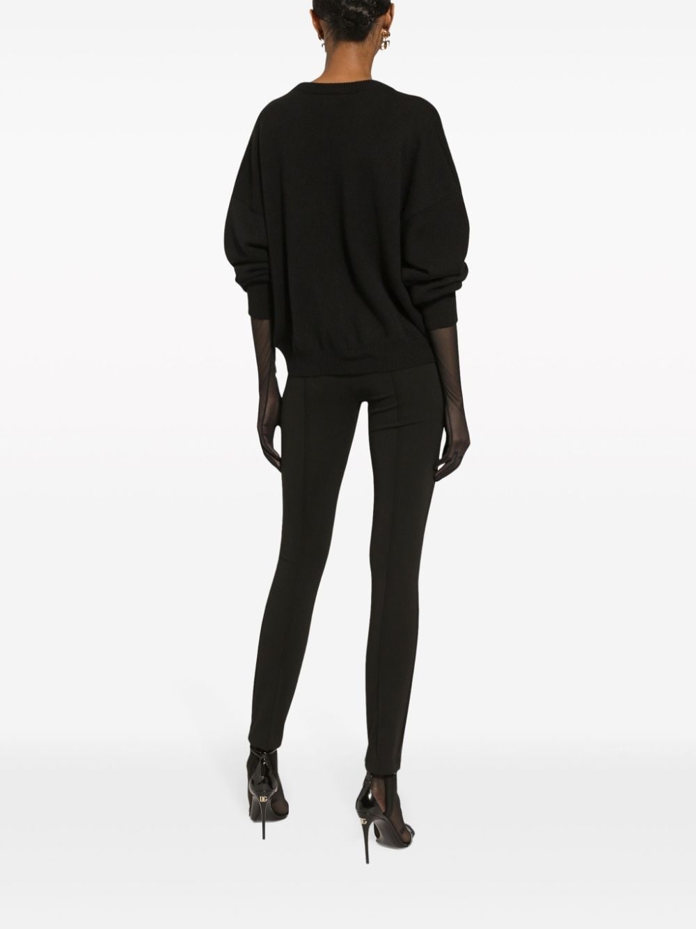 logo-print cashmere jumper - 4