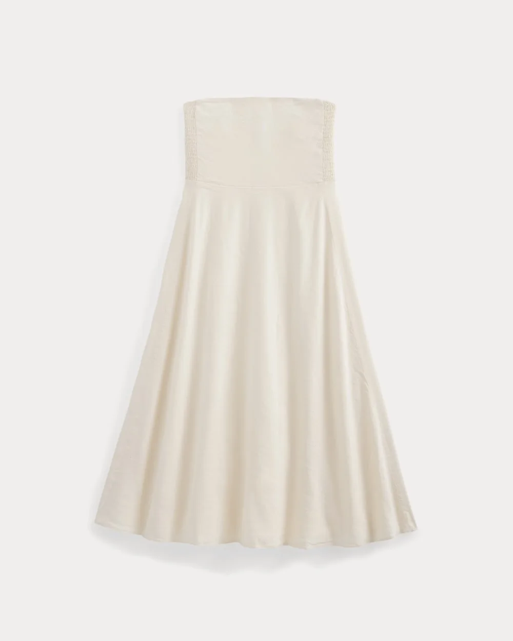 STRAPLESS DRESS IN STRETCH LINEN - 1