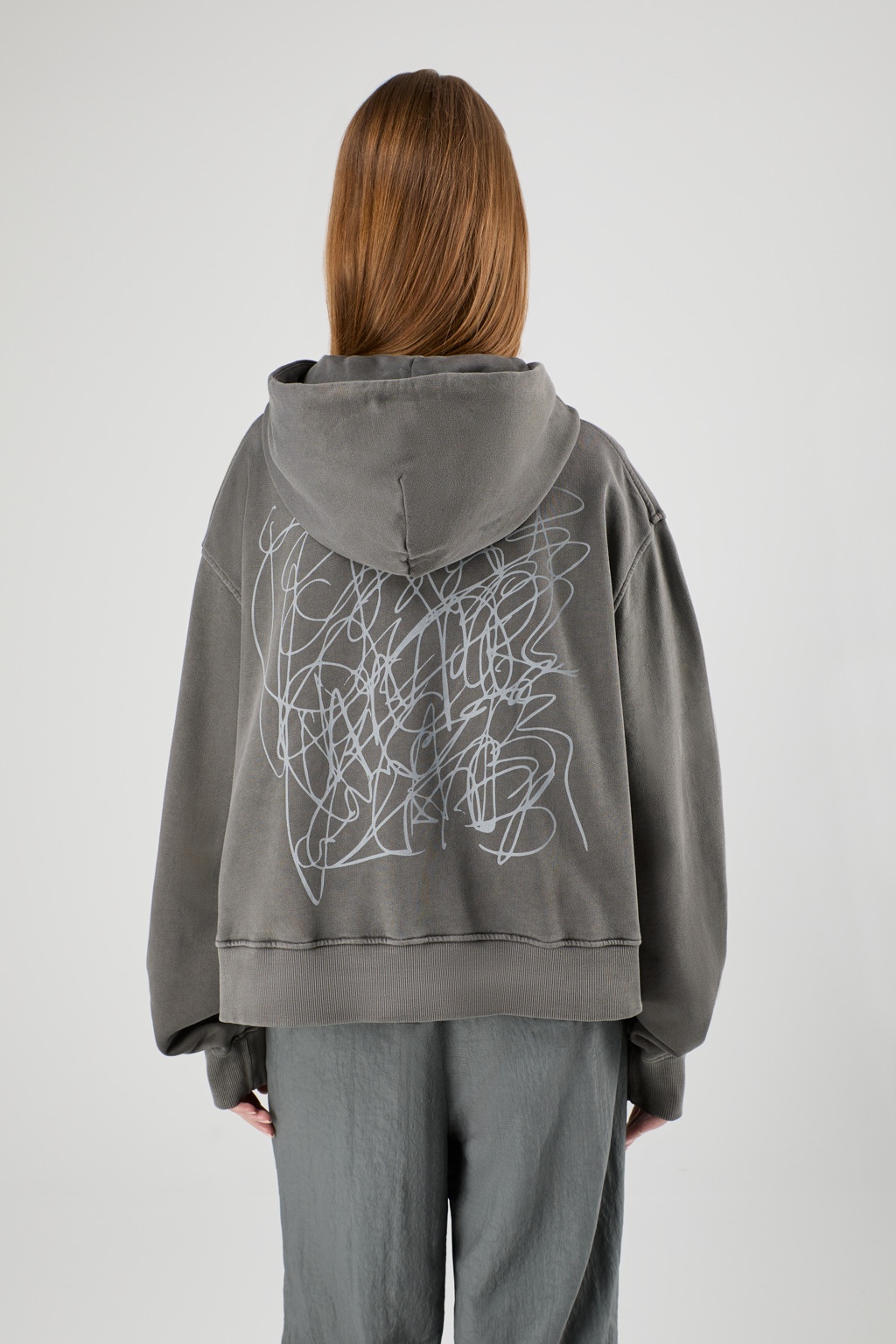 Faded Black Mineral Dye Boxy Hoodie - 3