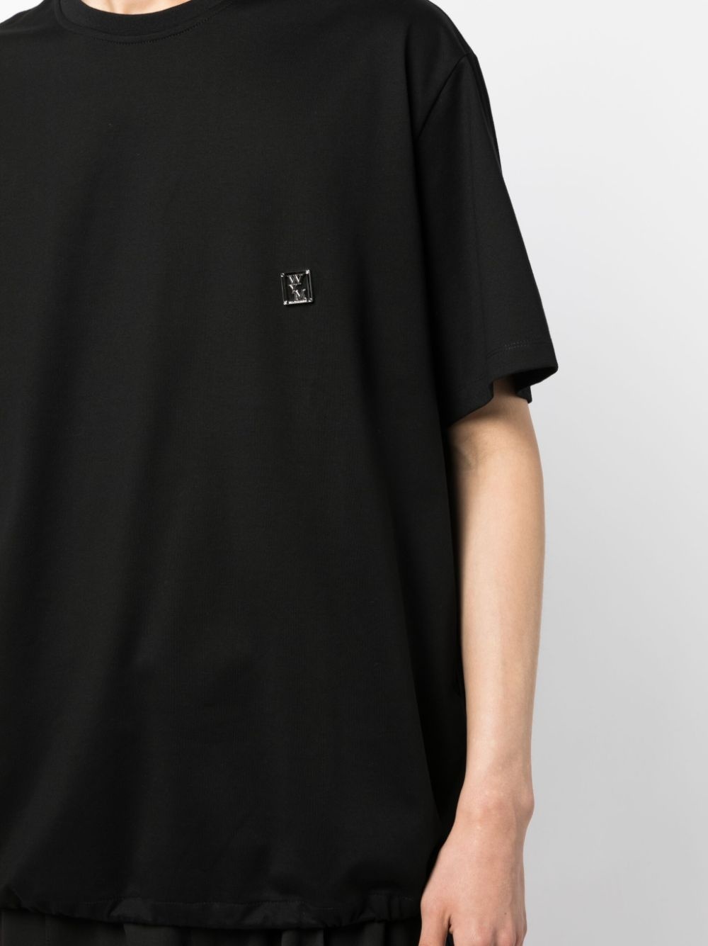 logo-plaque cotton T-shirt - 8