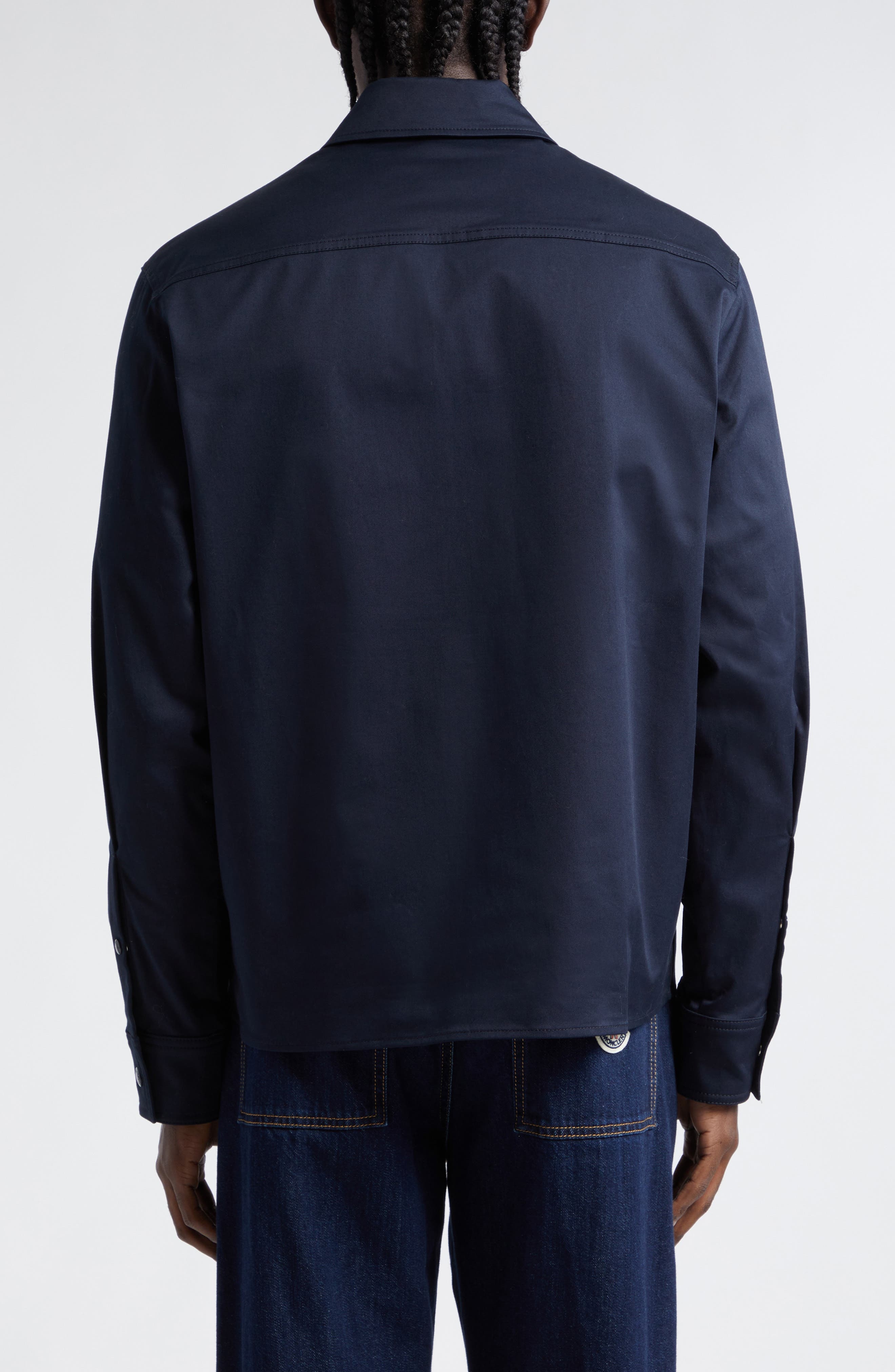 Stretch Cotton Zip Shirt Jacket - 2
