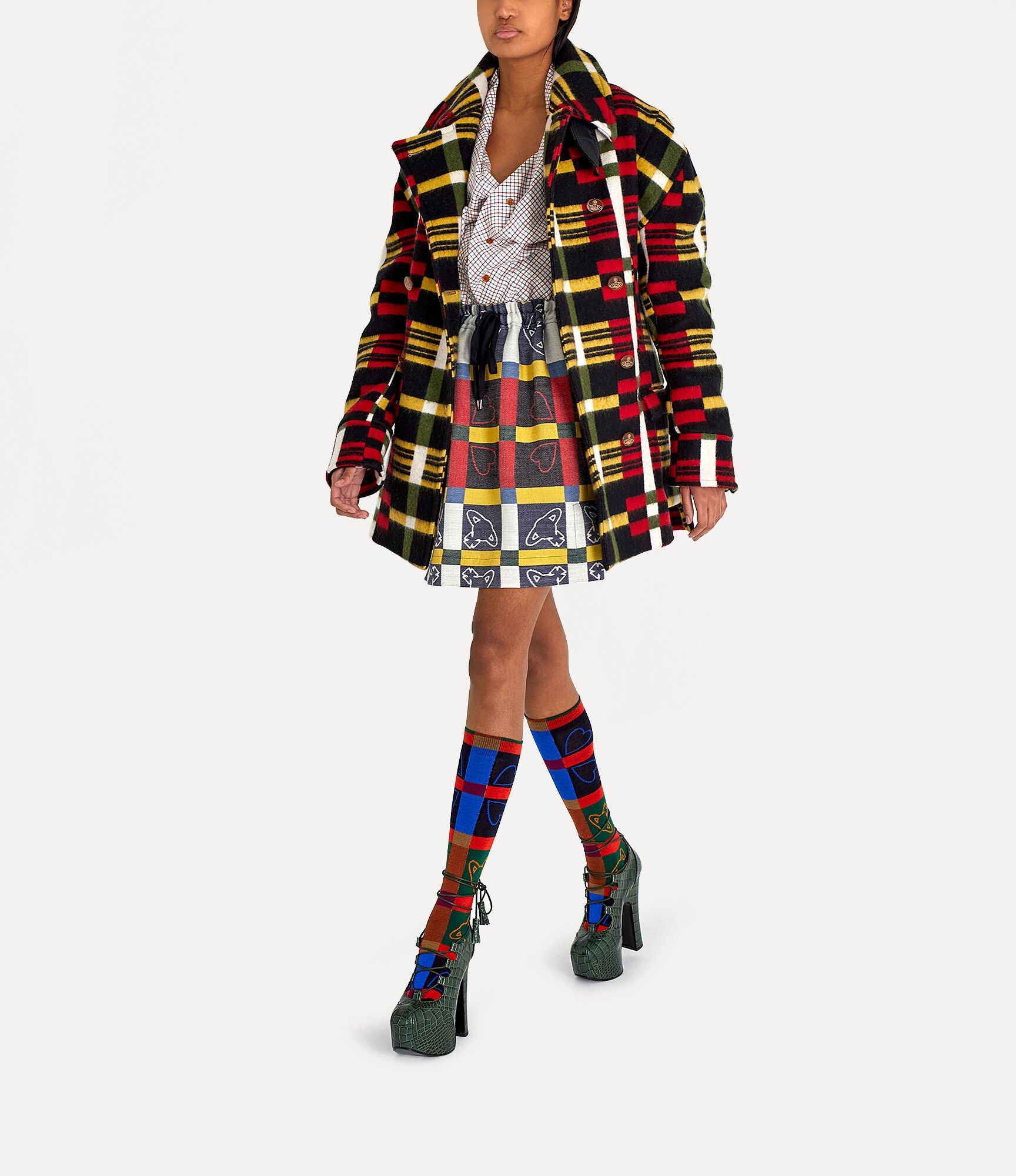 STRIPPED PEACOAT - 2