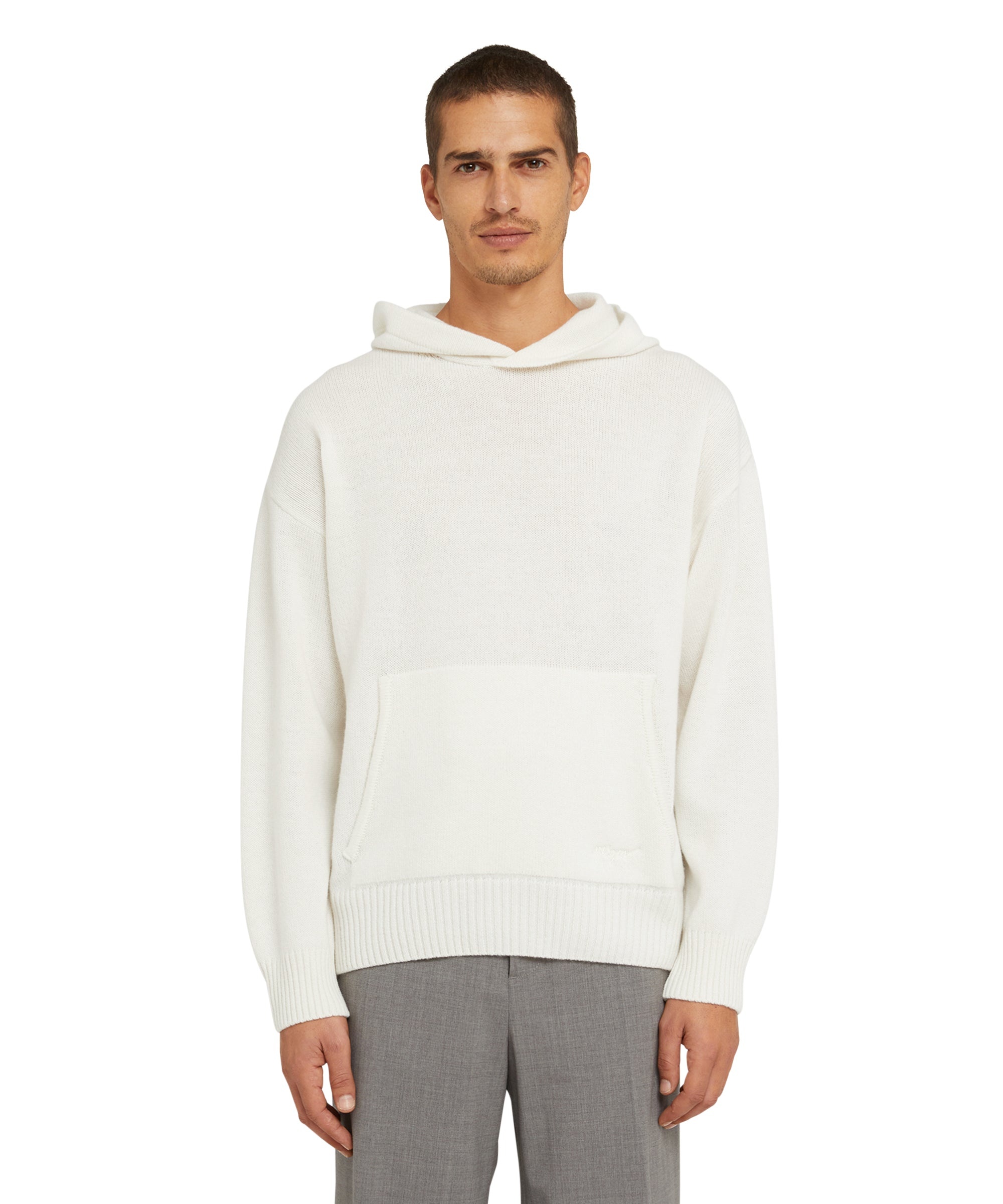 "Cable color-block Cashmere blend" crewneck sweater - 2