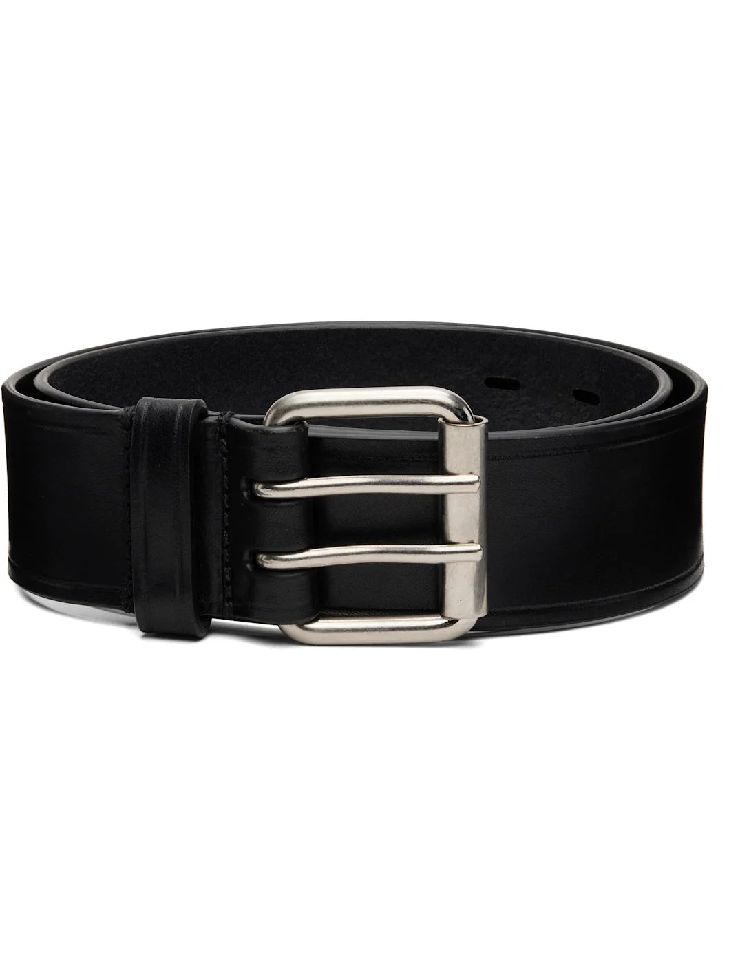 Black Leather Belt - 1