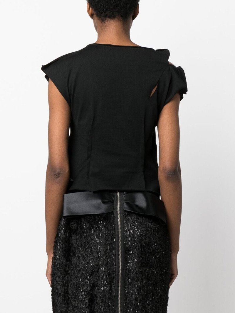 cut-out cotton T-shirt 4