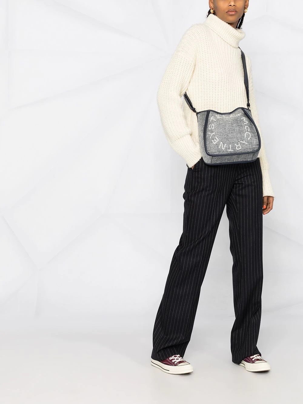 Stella Logo woven shoulder bag - 2