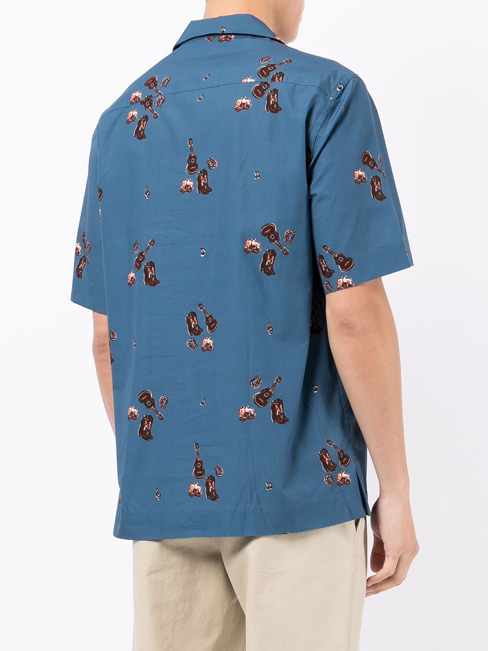 Cowboy Campfire print shirt - 4