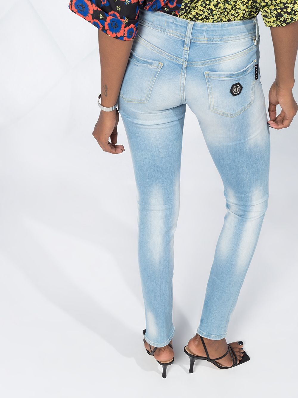 high rise skinny fit jeggings - 10