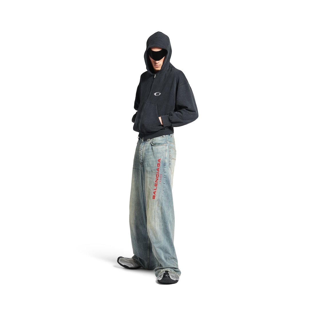 Men's Baggy Pants in Stained - 2
