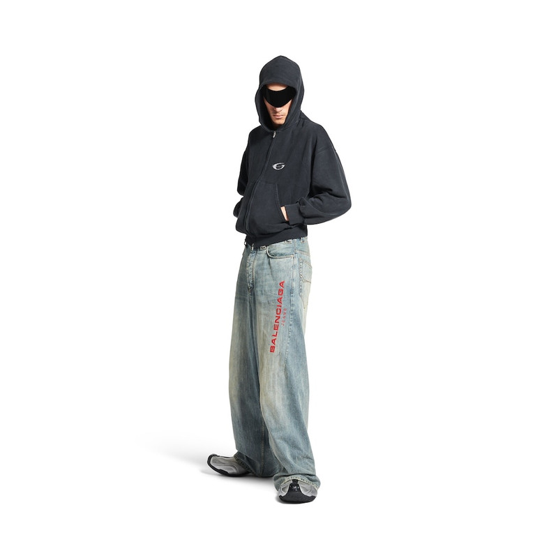BALENCIAGA Men's Baggy Pants in Stained outlook