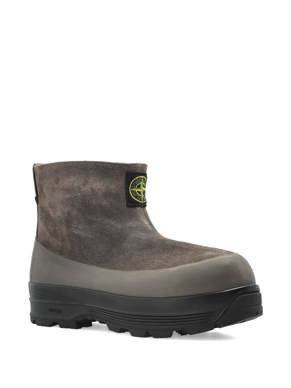suede logo-patch ankle boots - 2