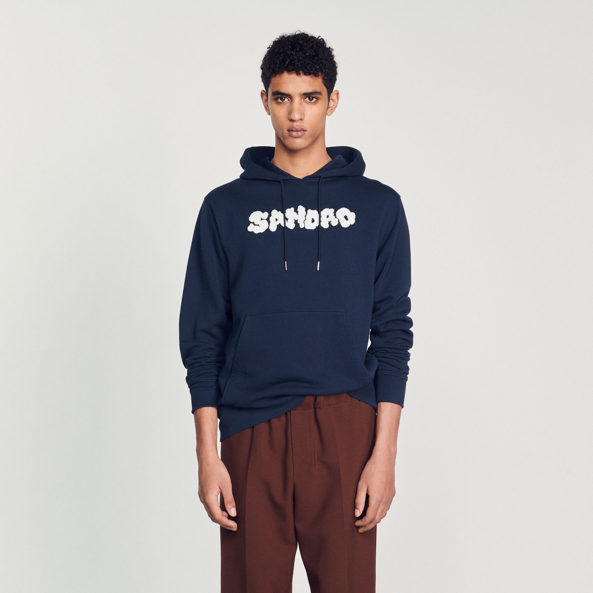 Embroidered Sandro hoodie - 5
