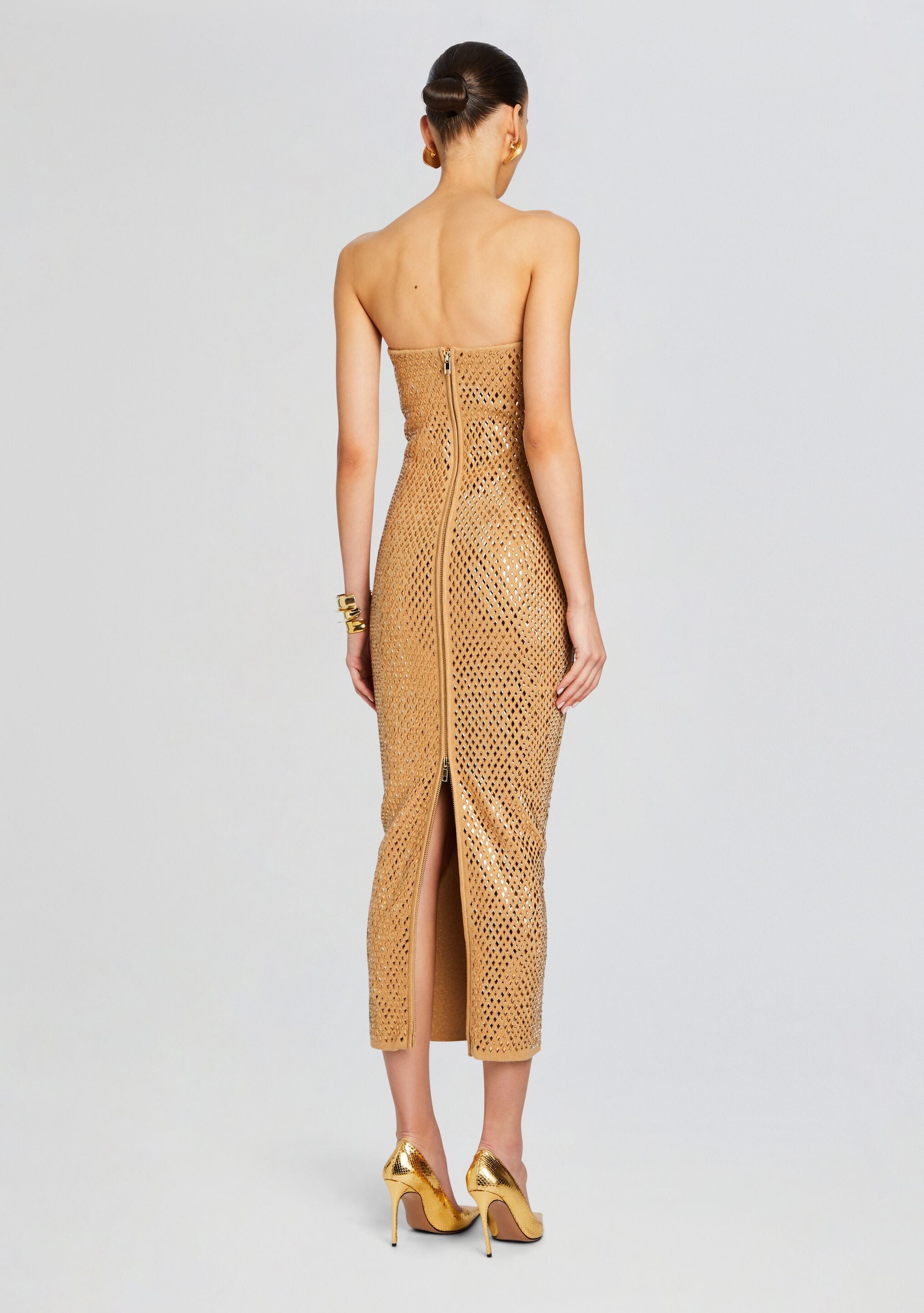 BOA EMBELLISHED KNIT DRESS - 4